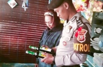 Patroli, Satuan Samapta Polres Ciamis Amankan Miras Tak Berizin