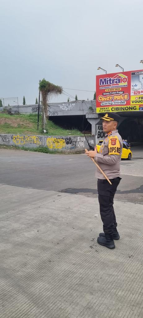 Kapolres Bogor Turun Tangan Urai Kepadatan Arus Lalu lintas di Seputaran Tugu Pancakarsa