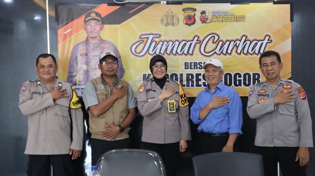 Polres Bogor Tindak Lanjuti Aduan Masyarakat di Program Jum’at Curhat, Terkait Situasi Kamtibmas