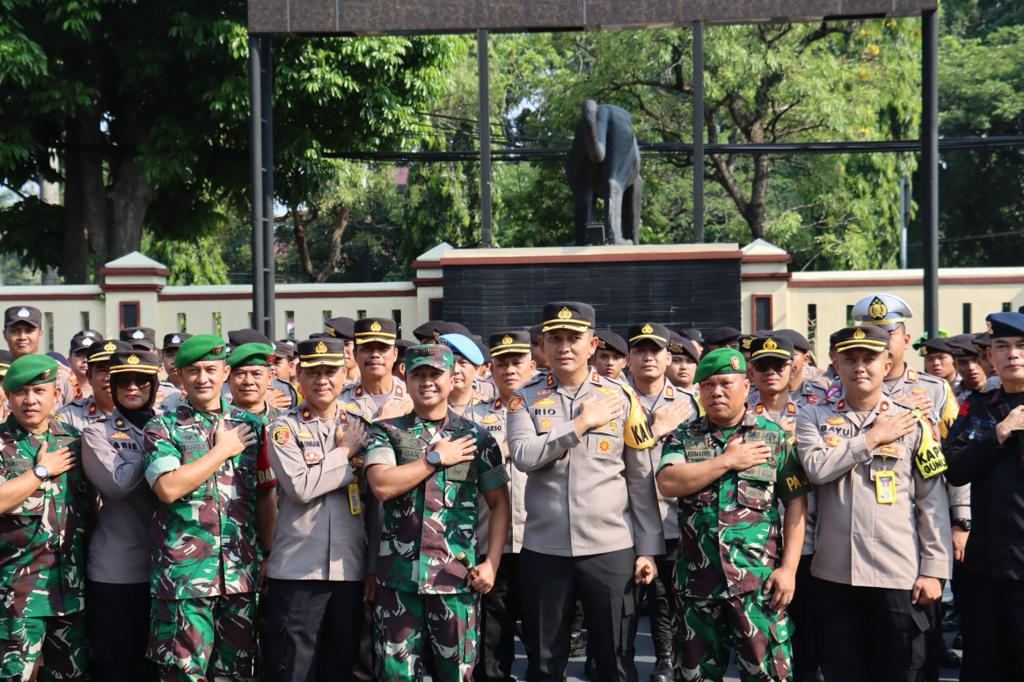 Apel Besar Gabungan TNI Polri Dalam Menjaga Situasi Kamtibmas Wilayah Kabupaten Bogor