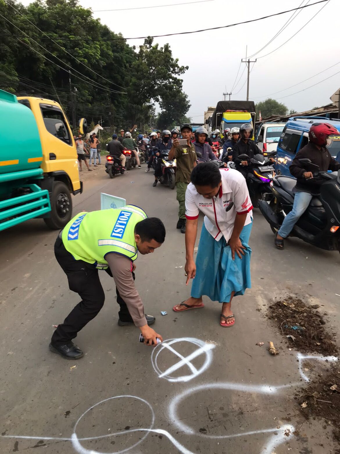 Kecelakaan Lalu Lintas di Cileungsi, Akibatkan Seorang Pengendara Motor Meninggal Dunia