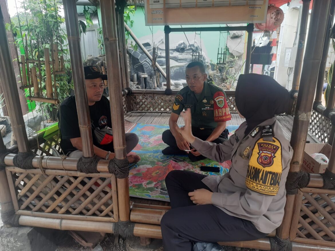 Ops Mantap Brata, Polsek Ciamis Polres Ciamis Datangi Warga Saguling Beri Imbauan Kamtibmas