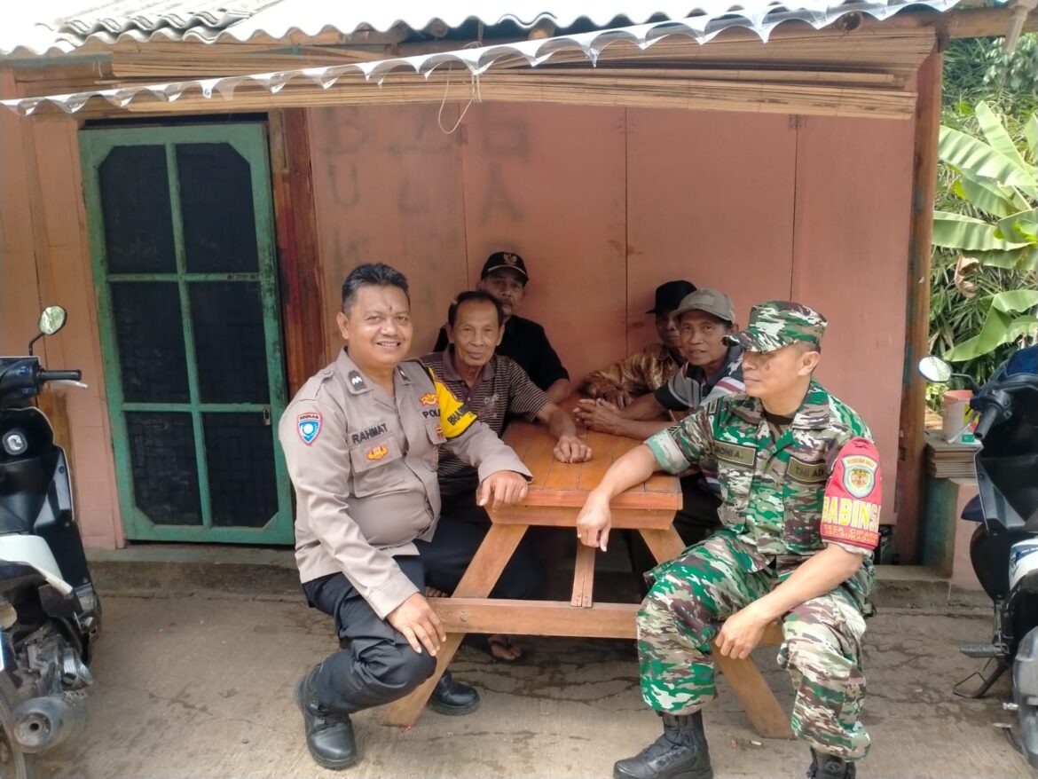 Jaga Kondusifitas Kamtibmas, Polsek Sukadana Polres Ciamis Patroli Tiga Pilar ke Daerah Rawan Kejahatan