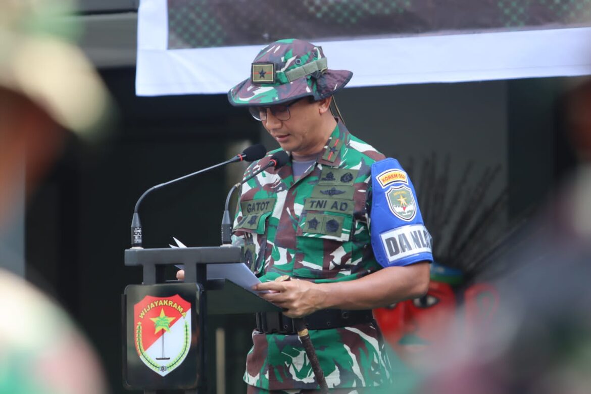 Danrem 052/Wijayakrama, Membuka Latihan Lapangan Kodim 0503/JB.