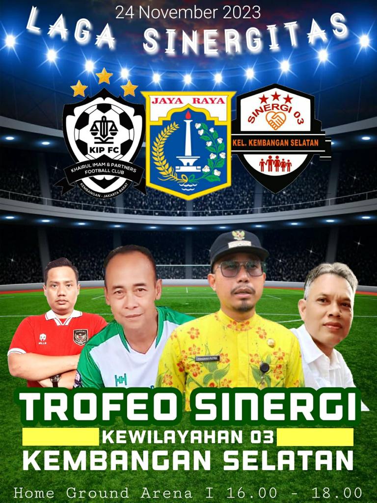 KIP FC Bekerjasama dengan Dewan Kota dan Kelurahan Kembangan Selatan Gelar Laga Sinergitas Kewilayahan 03 Memperebutkan Piala Trofeo