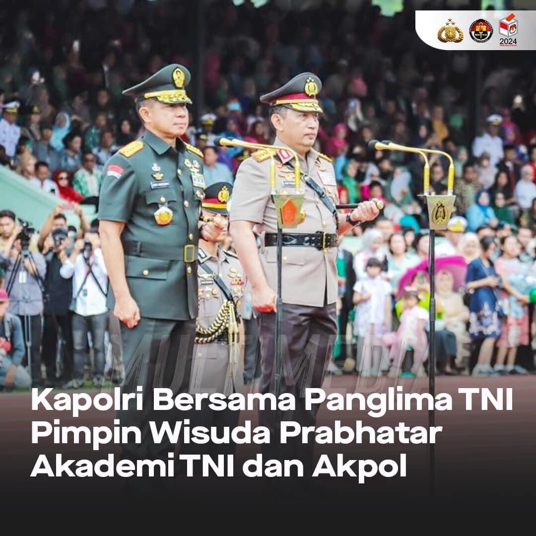 Kapolri Jendral Polisi Drs Listyo Sigit Prabowo MSi Bersama Bapak Panglima TNI Pimpin Wisuda Prabhatar Akademi TNI dan Akpol
