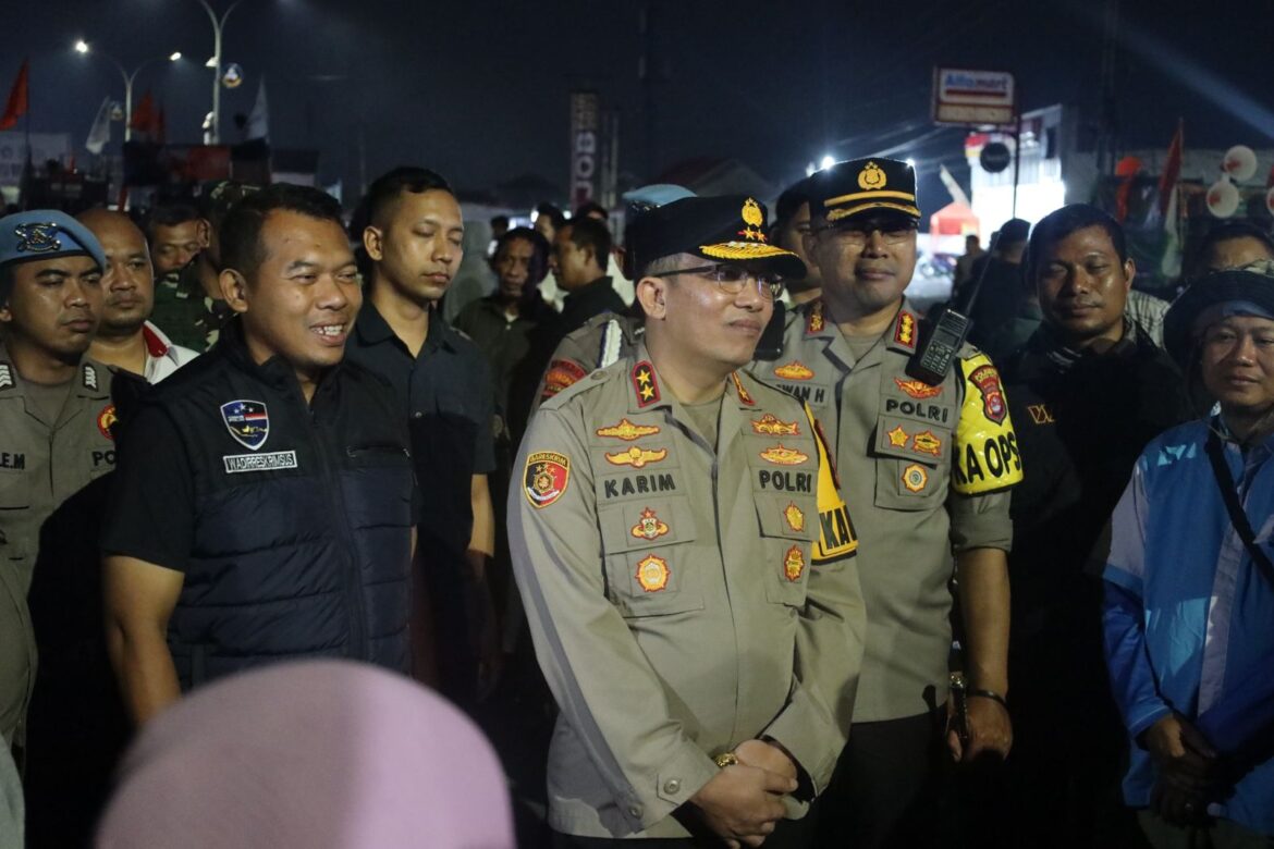 Kapolda Banten Terjun Langsung Awasi Personel Pengamanan Aksi Demo Aliansi Buruh