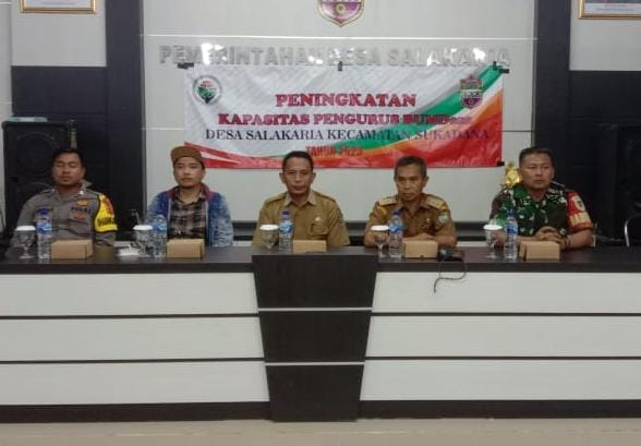 Polsek Sukadana Polres Ciamis Hadiri Giat Peningkatan Kapasitas Pengurus Bumdesa Desa Salakaria