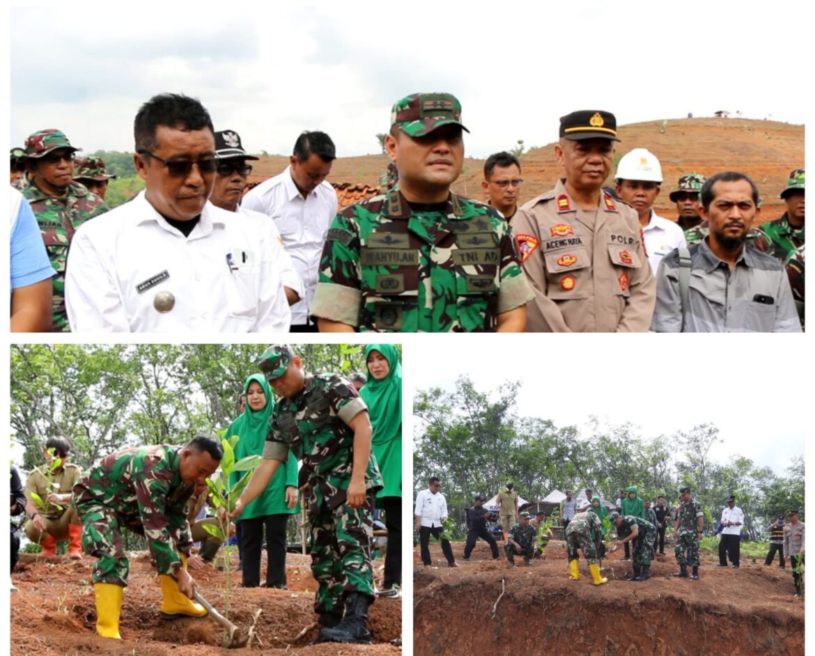 Keren!!Jaga Kelestarian Alam Dandim 0613/Ciamis Gelar Penanaman Pohon di Area Lahan Kritis