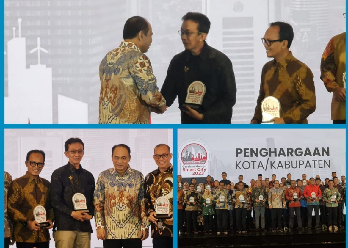 Bupati Ciamis Raih Penghargaan dan Masuk 50 Besar Nasional Pembangunan Smart City Kemkominfo RI Tahun 2023