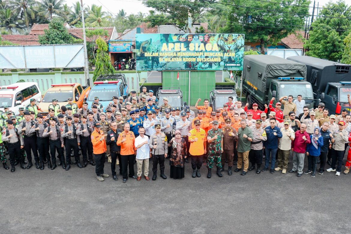 Langkah Proaktif, Bupati Ciamis Ikuti Apel Siaga untuk Mitigasi Bencana Alam