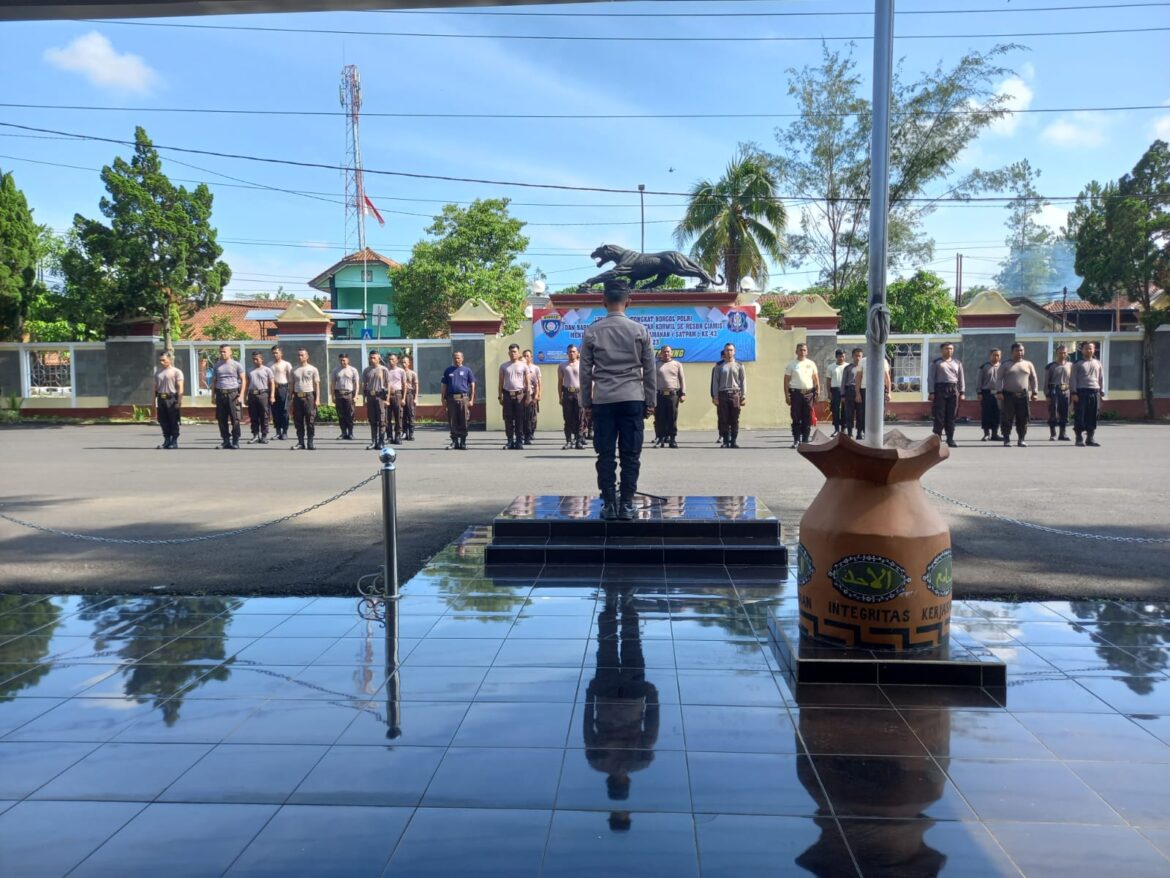 HUT Satpam ke-43, Polres Ciamis Gelar Lomba Senam Borgol dan Tongkat