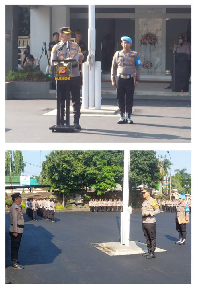 Kapolres Bogor Pimpin Langsung Upacara Serah Terima Jabatan Sejumlah PJU dan Kapolsek Jajaran Polres Bogor Yang Alami Pergeseran Jabatan