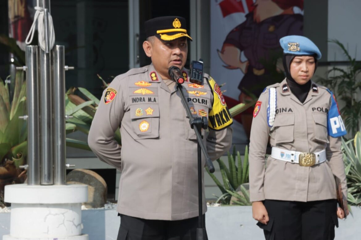 Pimpin Apel Pagi, Wakapolresta Tangerang Berikan Arahan Pentingnya Kedisiplinan
