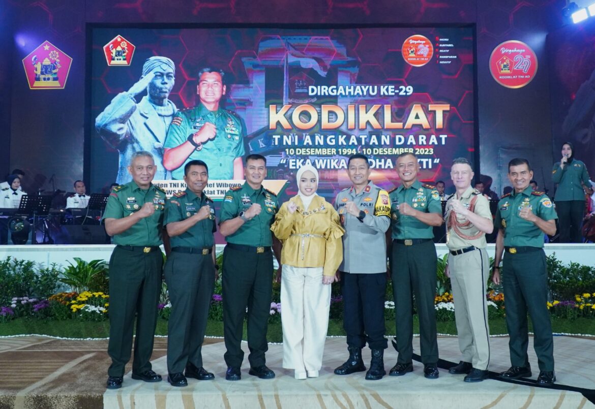 Puncak Syukuran Peringatan HUT Ke-29 Kodiklatad, Diisi Dengan Gelaran Rampak Gendang dan Potong Tumpeng