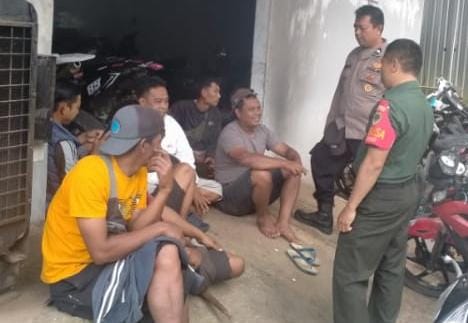 Ops Mantap Brata, Polsek Sukadana Polres Ciamis Patroli Dialogis ke Toga di Desa Ciparigi