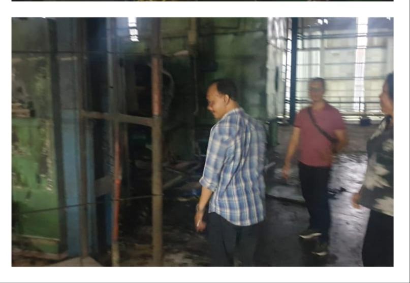 Diduga Ledakan Berasal dari Mesin Setting Yang Sudah Over Head PT Khaptex Pihak Kepolisian Lakukan Penyelidikan