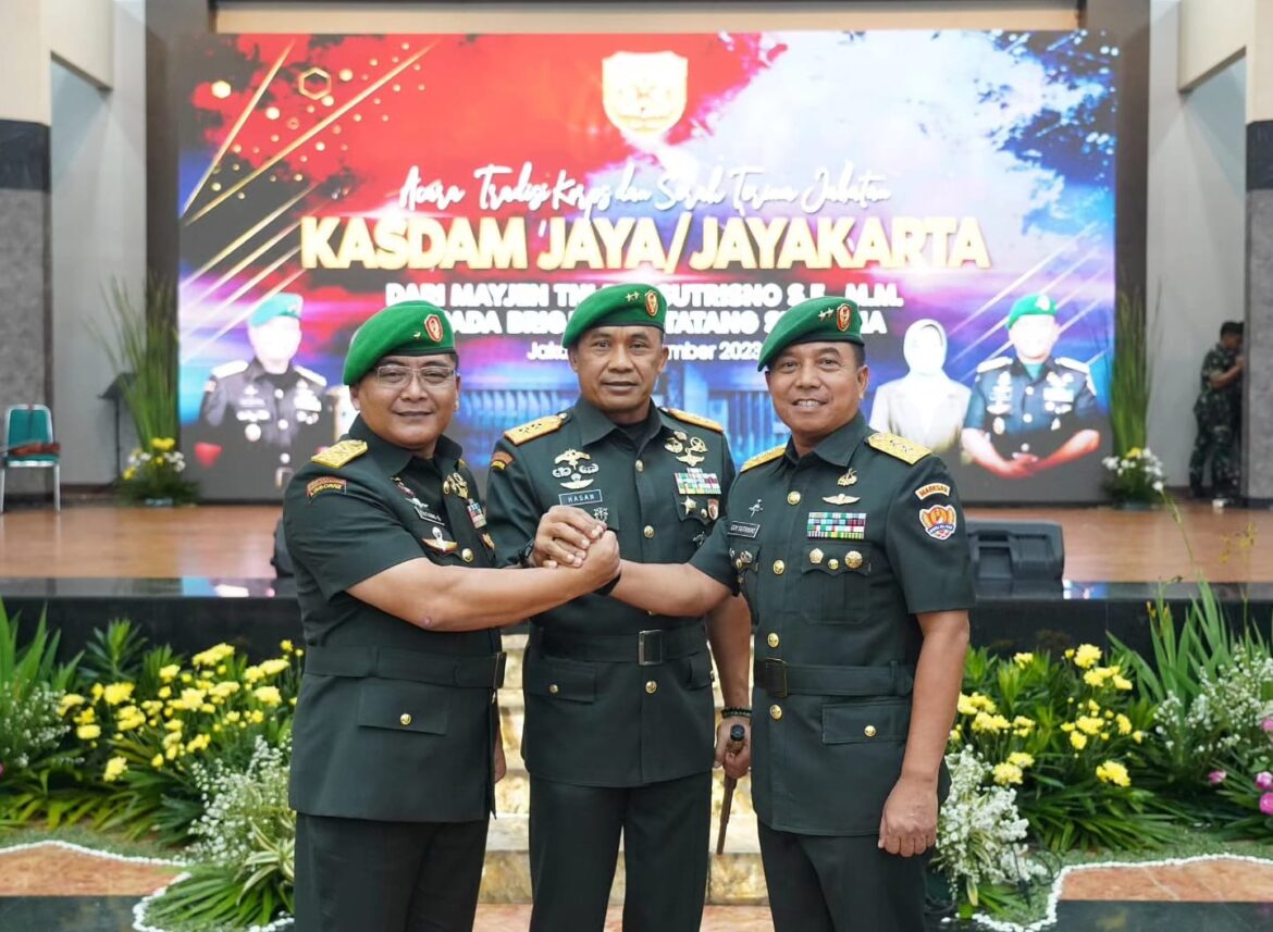 Pangdam Jaya Pimpin Serah Terima Jabatan Kepala Staf Kodam Jaya
