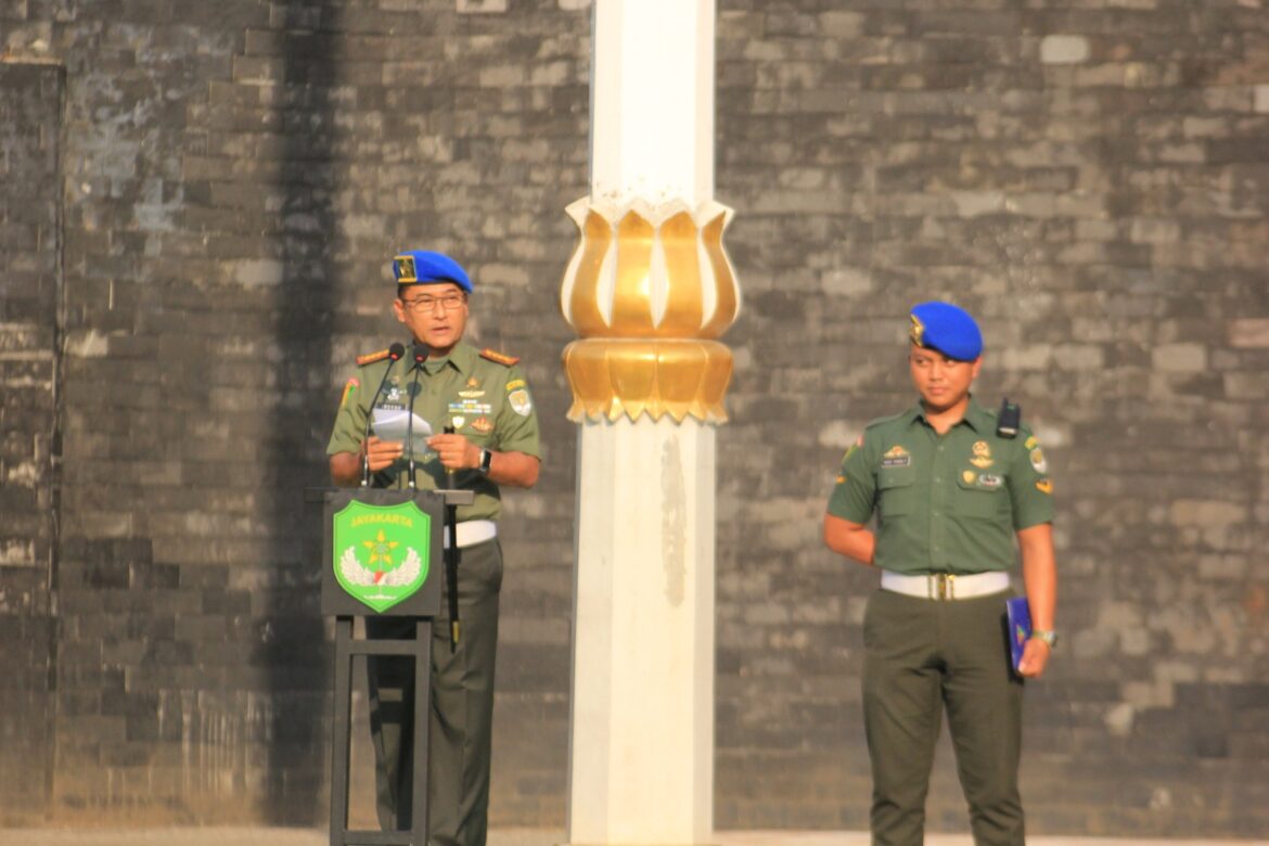 Danpomdam Jaya kolonel CPM Irsyad Hamdie Bey Anwar Pimpin Upacara Peringatan Hari Bela Negara Ke -75 tahun 2023