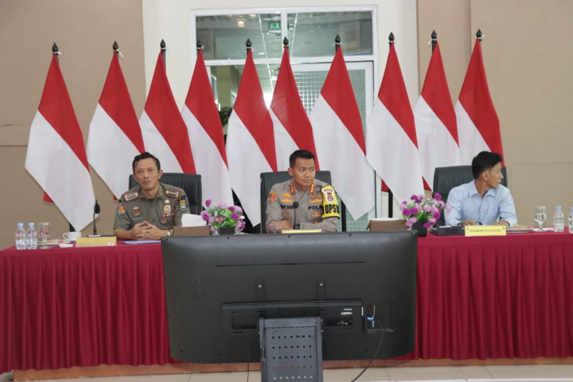 Optimalkan Pengamanan, Polresta Tangerang Gelar Rakor Lintas Sektoral Operasi Lilin