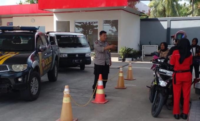Ops Mantap Brata, Polsek Lakbok Polres Ciamis Patroli Biru ke Obvit dan Keramaian Warga