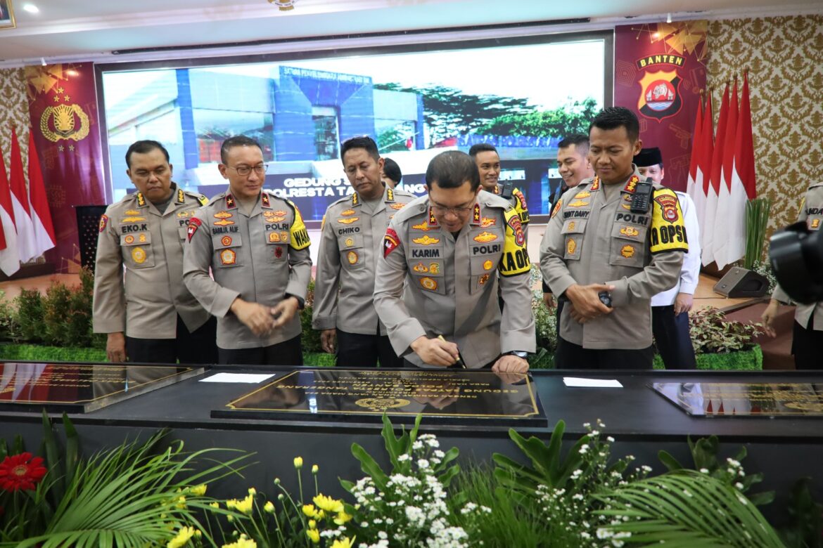 Kapolda Banten Resmikan Pembangunan Gedung Serentak di Polda Banten dan Jajaran