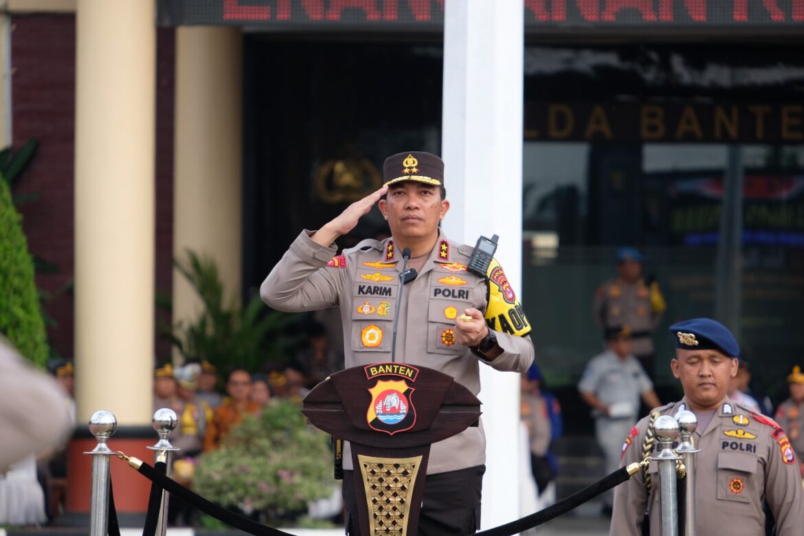 Terjunkan 1.364 Personel, Polda Banten Siap Lakukan Pengamanan Operasi Lilin Maung 2023
