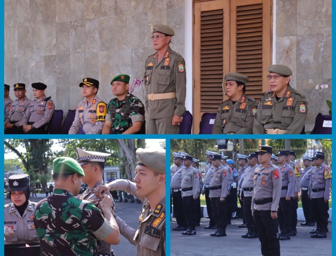 Hadapi Nataru, Polres Ciamis Laksanakan Apel Gelar Pasukan Ops Lilin Lodaya 2023