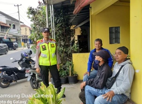 Ops Mantap Brata, Anggota Samapta Pos Pam Cisaga Patroli Dialogis ke Sub Terminal Cisaga