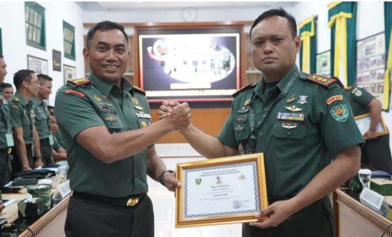 Mantap!! Kodim 0613/Ciamis Raih Peringkat Ke 2 Kinerja Terbaik Indikator Kerja Subatker Jajaran Korem 062/Tn