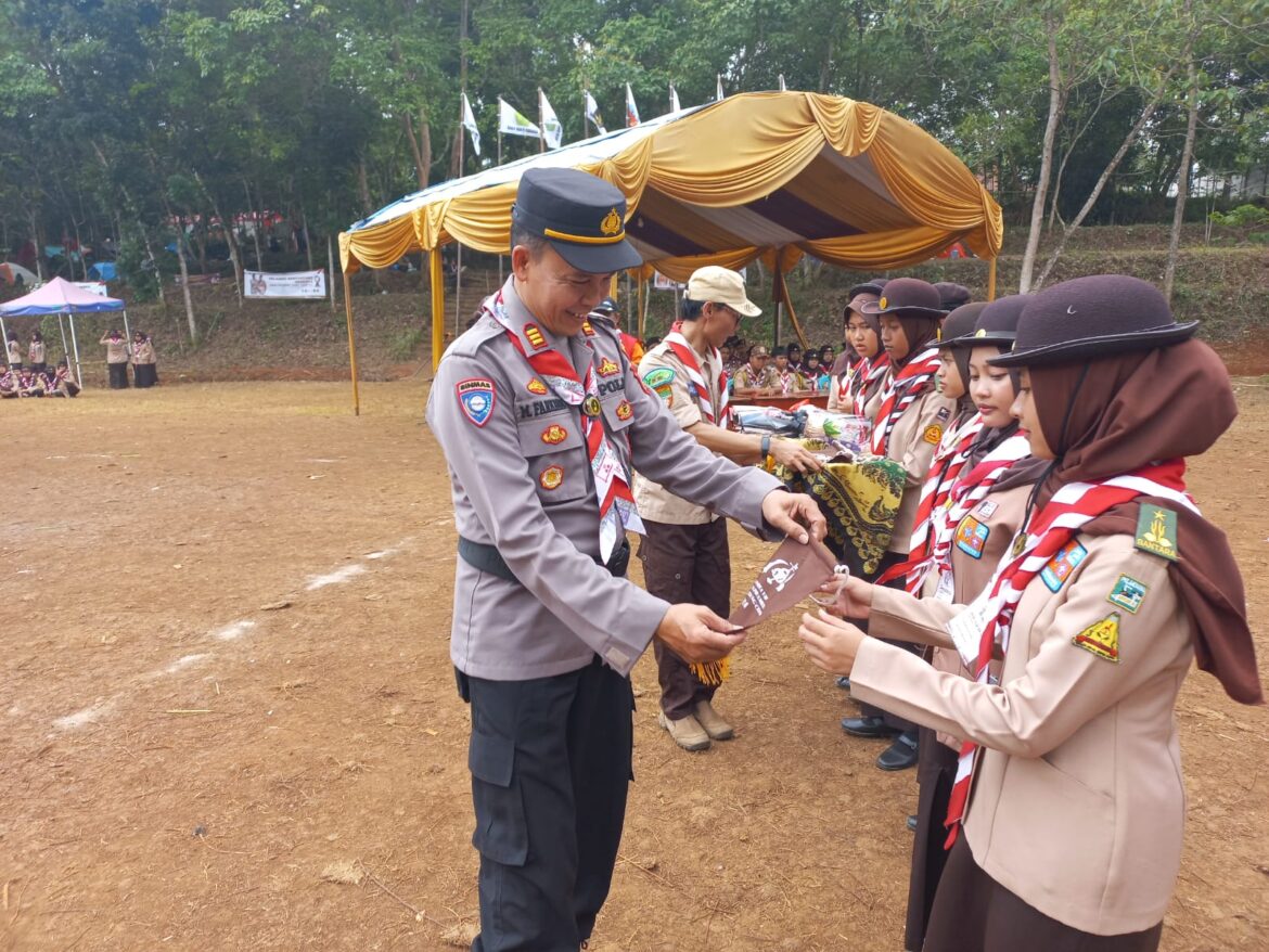 Polsek Cijeungjing Polres Ciamis Hadiri Penutupan Kegiatan Raimuna XV & Kanira VII Cabang Ciamis 2023