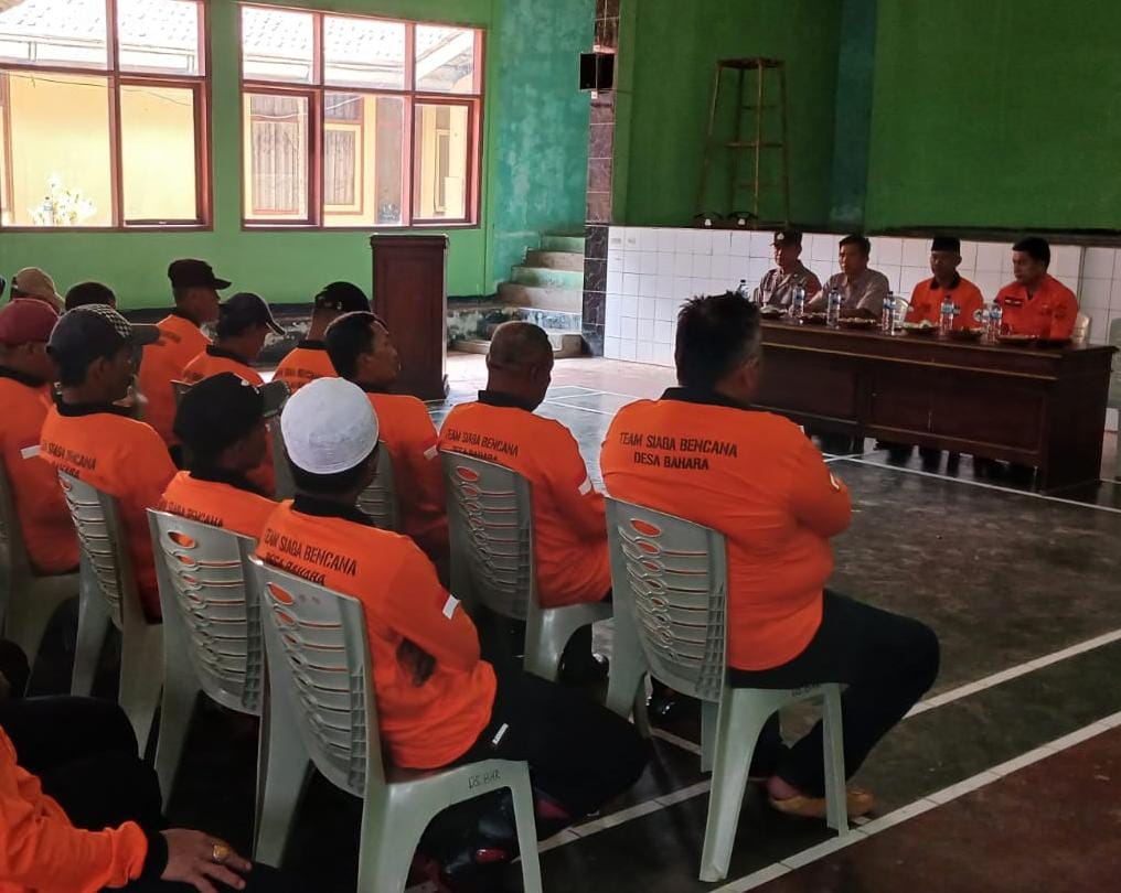 Polsek Panjalu Polres Ciamis Hadiri Pelatihan Penanggulangan Bencana