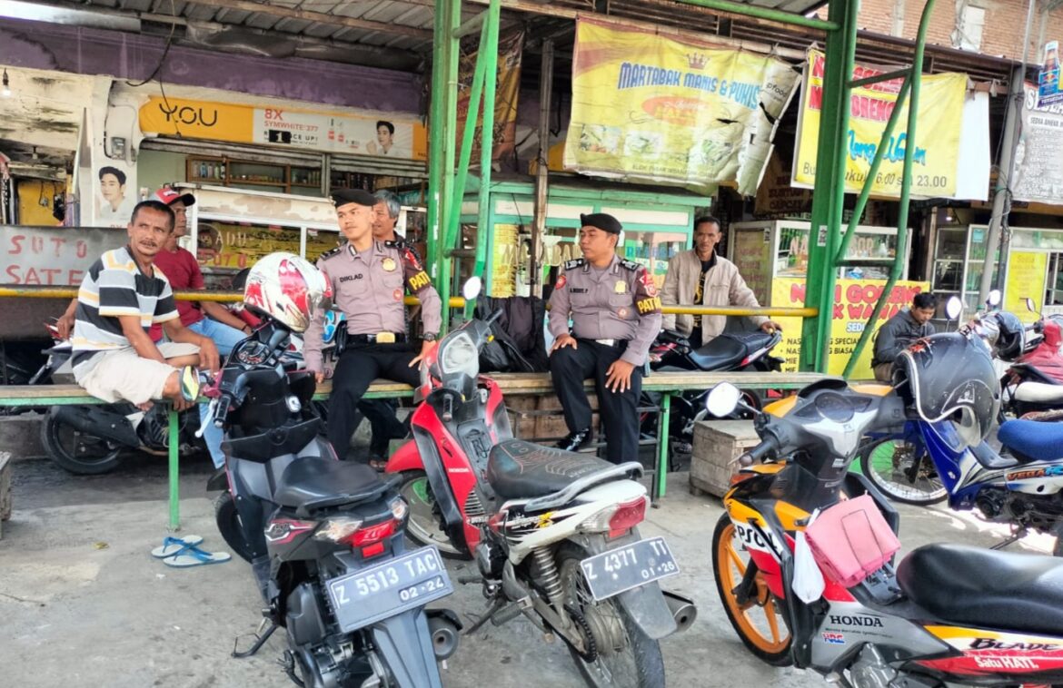 Tiga Personel Samapta Patroli Dialogis Sasar Tiga Lokasi Cipta Kondisi Ops Mantap Brata