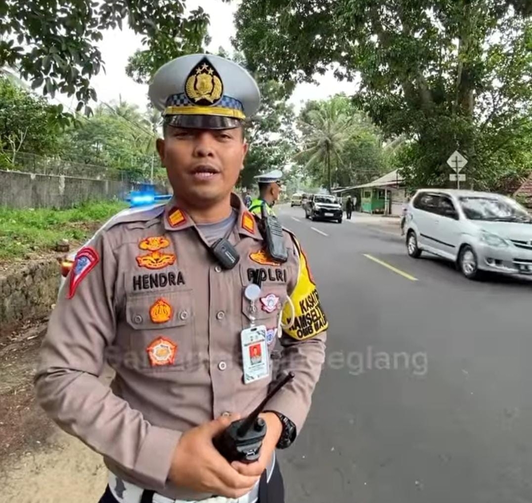 Satlantas Polres Pandeglang Pastikan Keamanan dan Kondusifitas Objek Wisata