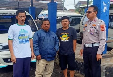 Polsek Cikoneng Polres Ciamis Patroli KRYD Ops Mantap Brata ke Pusat Keramaian