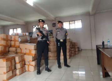Sat Samapta Polres Ciamis Giat Patroli Dialogis ke KPU dan Bawaslu Kabupaten