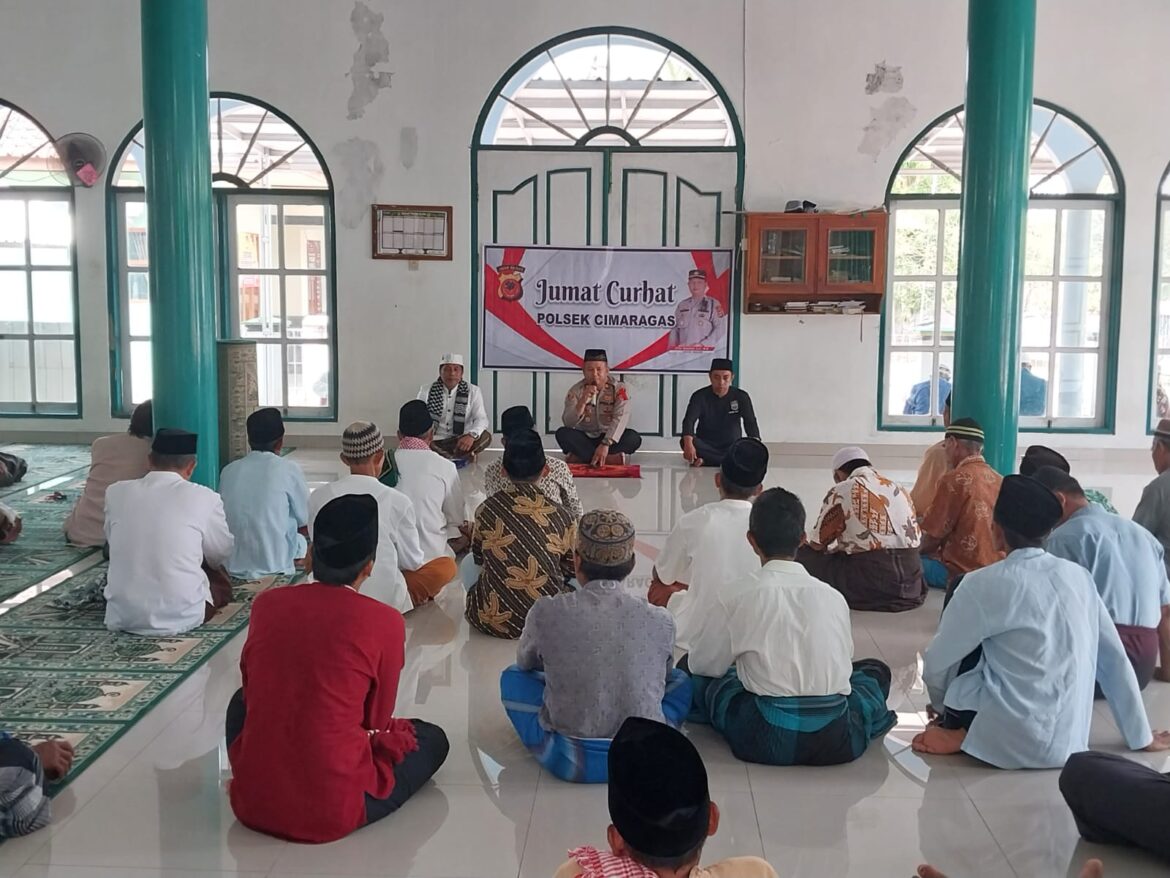Polsek Cimaragas Polres Ciamis Gelar Jumat Curhat Bersama Warga Desa Desa Jelegong
