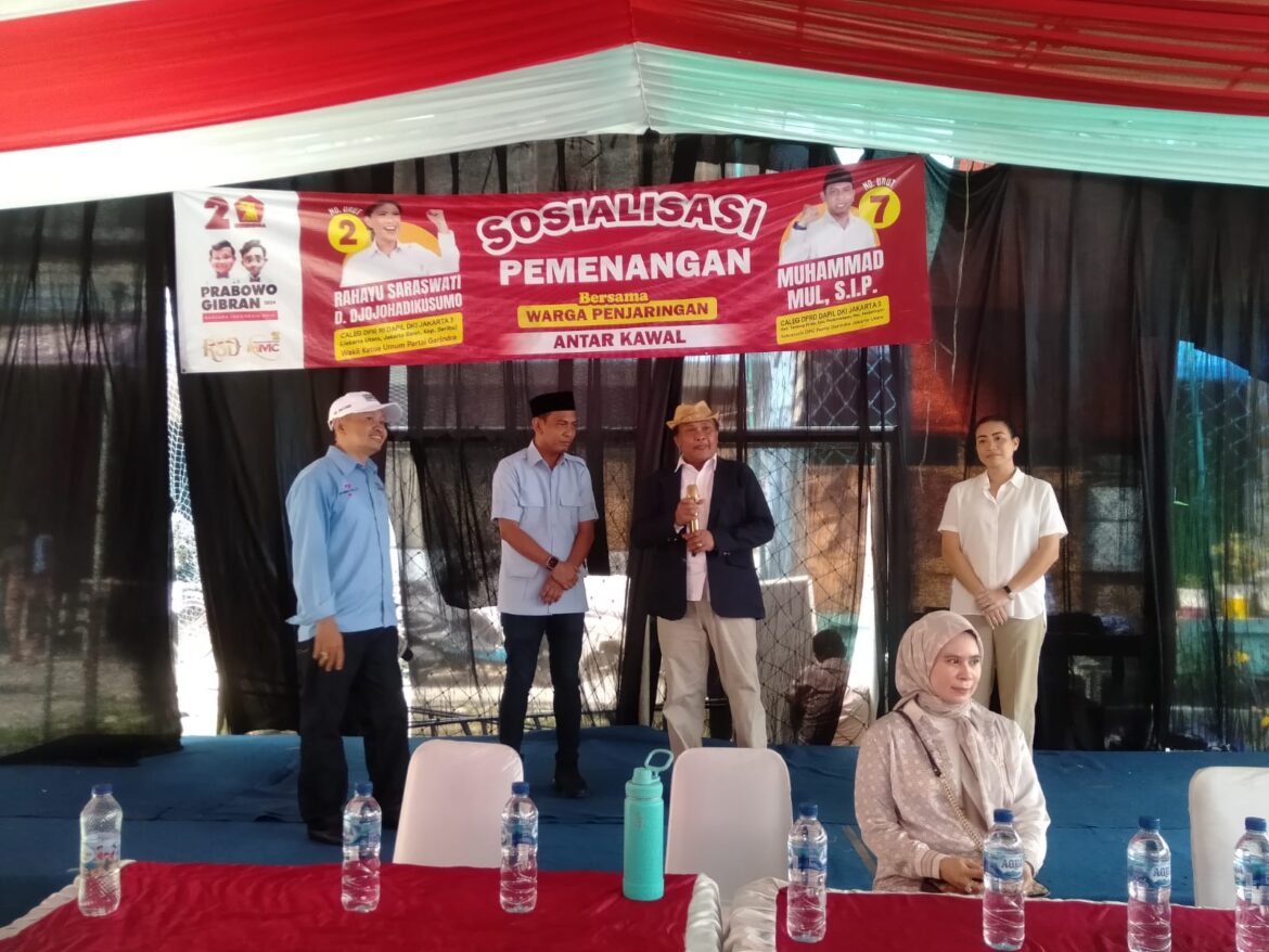 Kunjungan Caleg DPR RI dan DPRD DKI Partai Gerindra dalam Rangka Sosialisasi