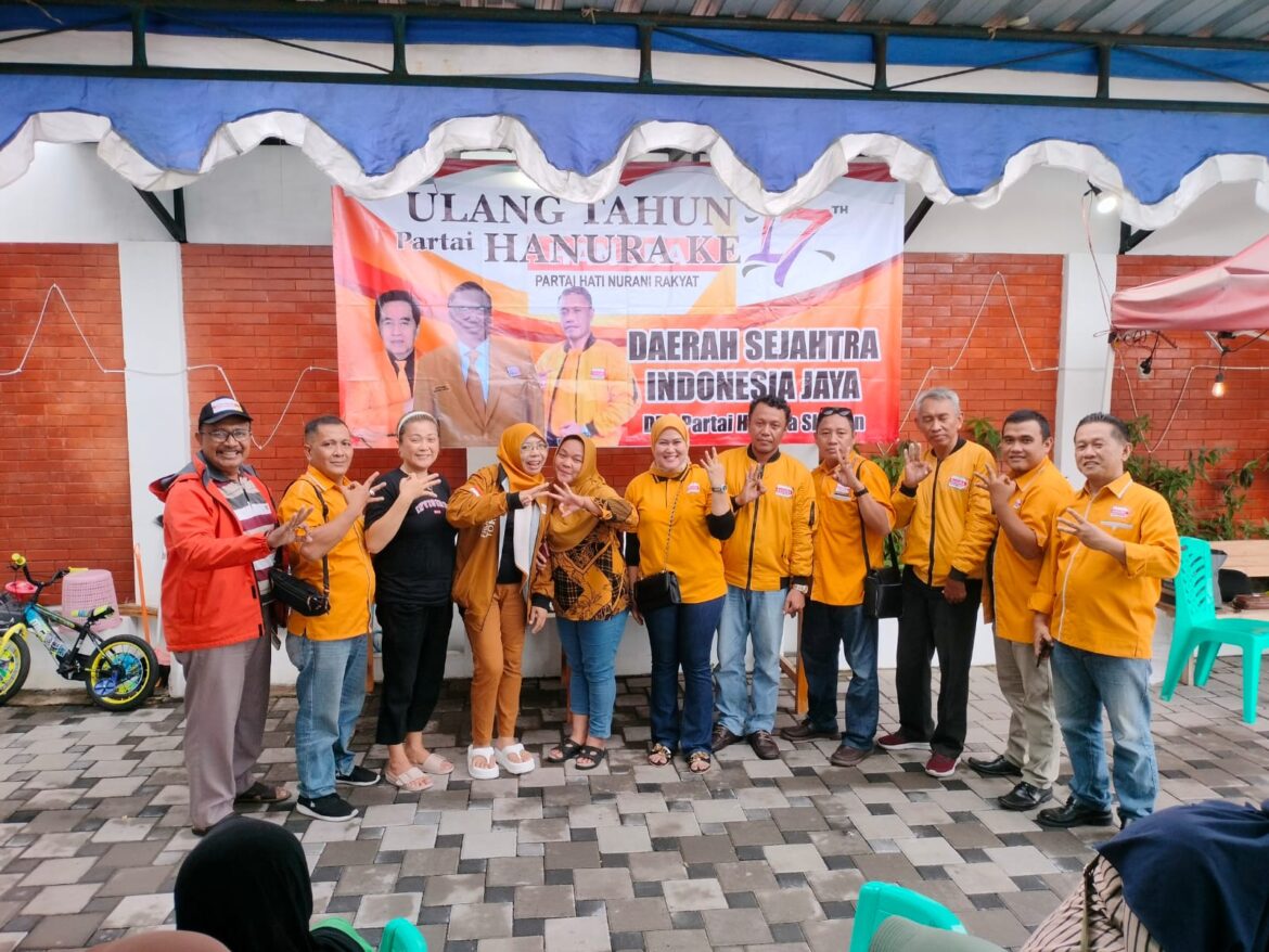 Peringati HUT ke-17 Partai Hanura, DPC Sleman Gelar Baksos