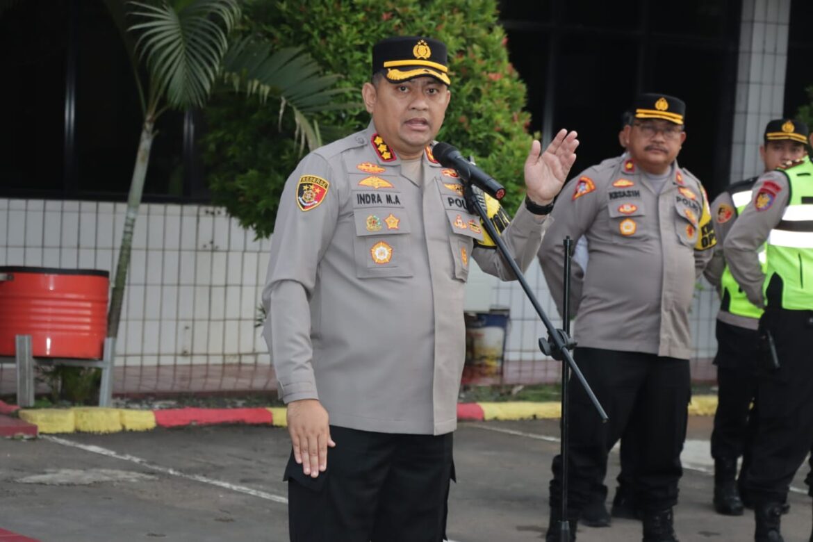 Pastikan Aman, Polresta Tangerang Gelar Apel Pam Jalur Kunjungan Presiden RI
