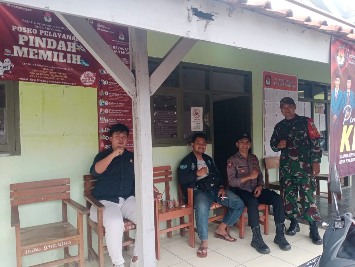 Ops Mantap Brata, Polsek Panawangan Polres Ciamis Koorkom ke Warga Cinyasag