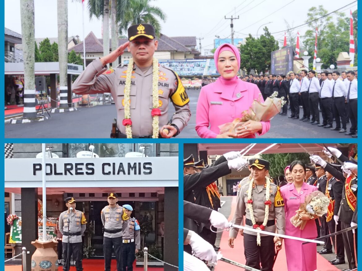Polres Ciamis Polda Jabar:Tradisi Penyambutan dan Farewell Parade Serah Terima Jabatan Kapolres Ciamis