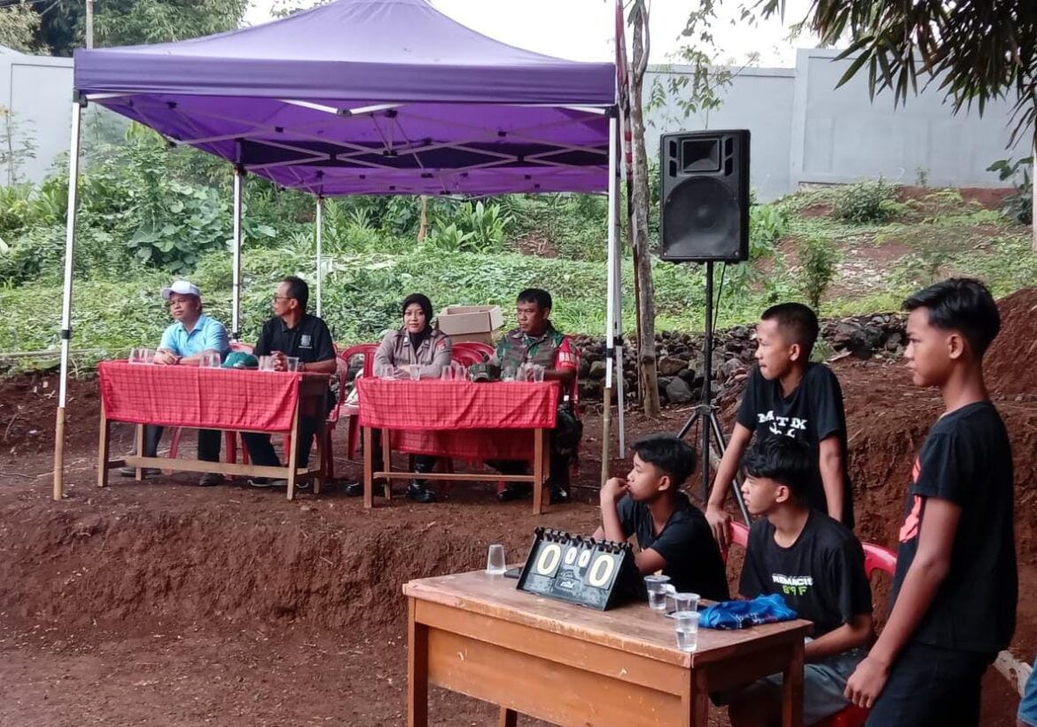 Polsek Ciamis Polres Ciamis Monitoring Gelaran Lomba Voli di Desa Mekarjadi