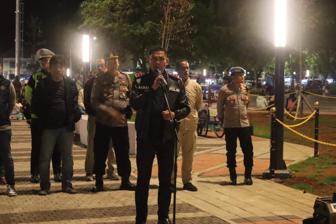 Kapolres Ciamis AKBP Akmal Pimpin Langsung KRYD di Pusat Kota Kabupaten Ciamis
