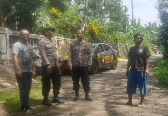 Polsek Cikoneng Polres Ciamis Patroli KRYD Ops Mantap Brata ke Pusat Keramaian