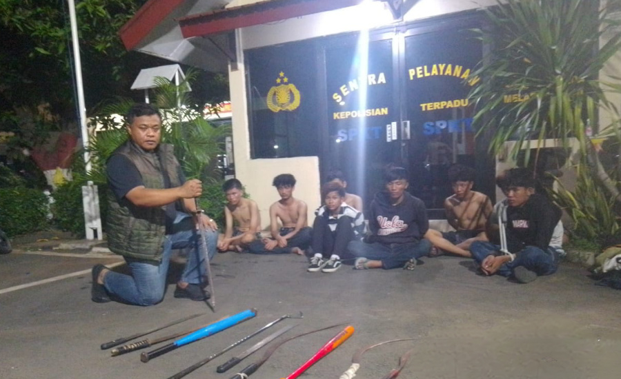 Patroli Cipkon Polsek Jatiuwung Gagalkan Rencana Tawuran Remaja di Cibodas
