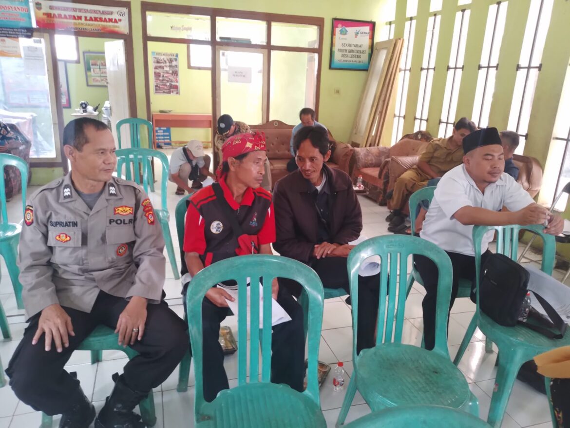 Cipta Kondisi Ops Mantap Brata 2024, Polsek Ciamis Kunjungan Silaturahmi kepada Warga Desa Petirhilir