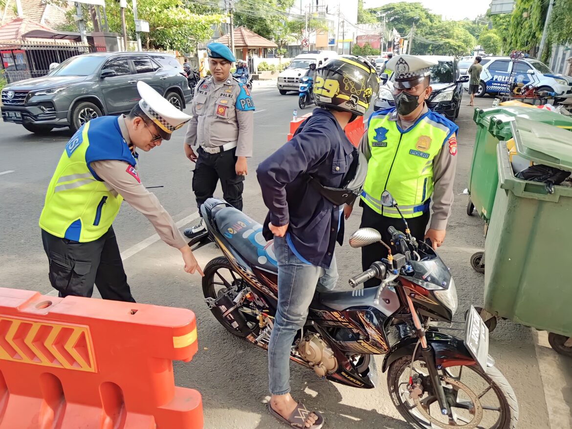 Tiga Hari Razia, 81 Motor Knalpot Brong Diamankan Satlantas Polres Metro Tangerang Kota
