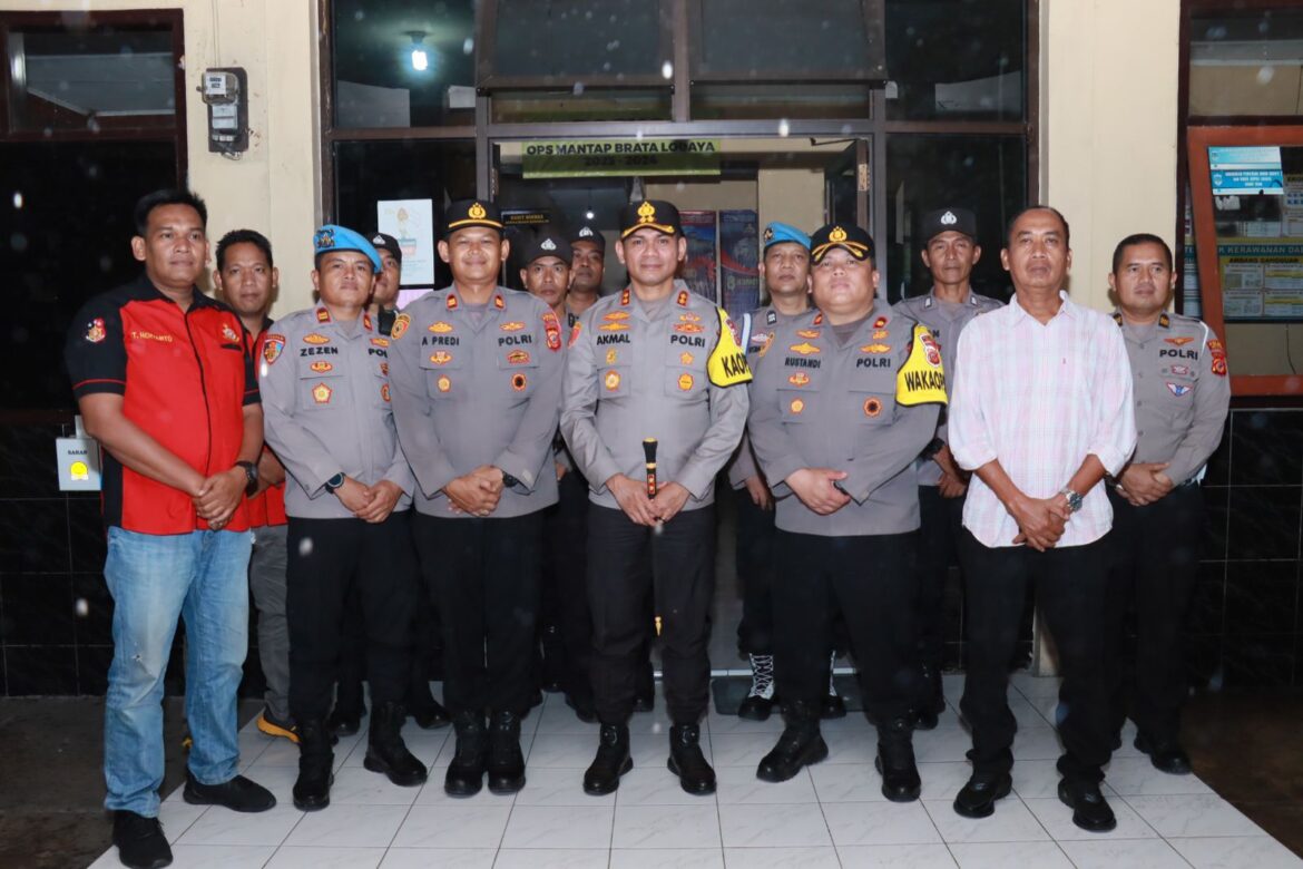 Kapolsek Cihaurbeti Sambut Kedatangan Kunker Kapolres Ciamis Baru AKBP Akmal