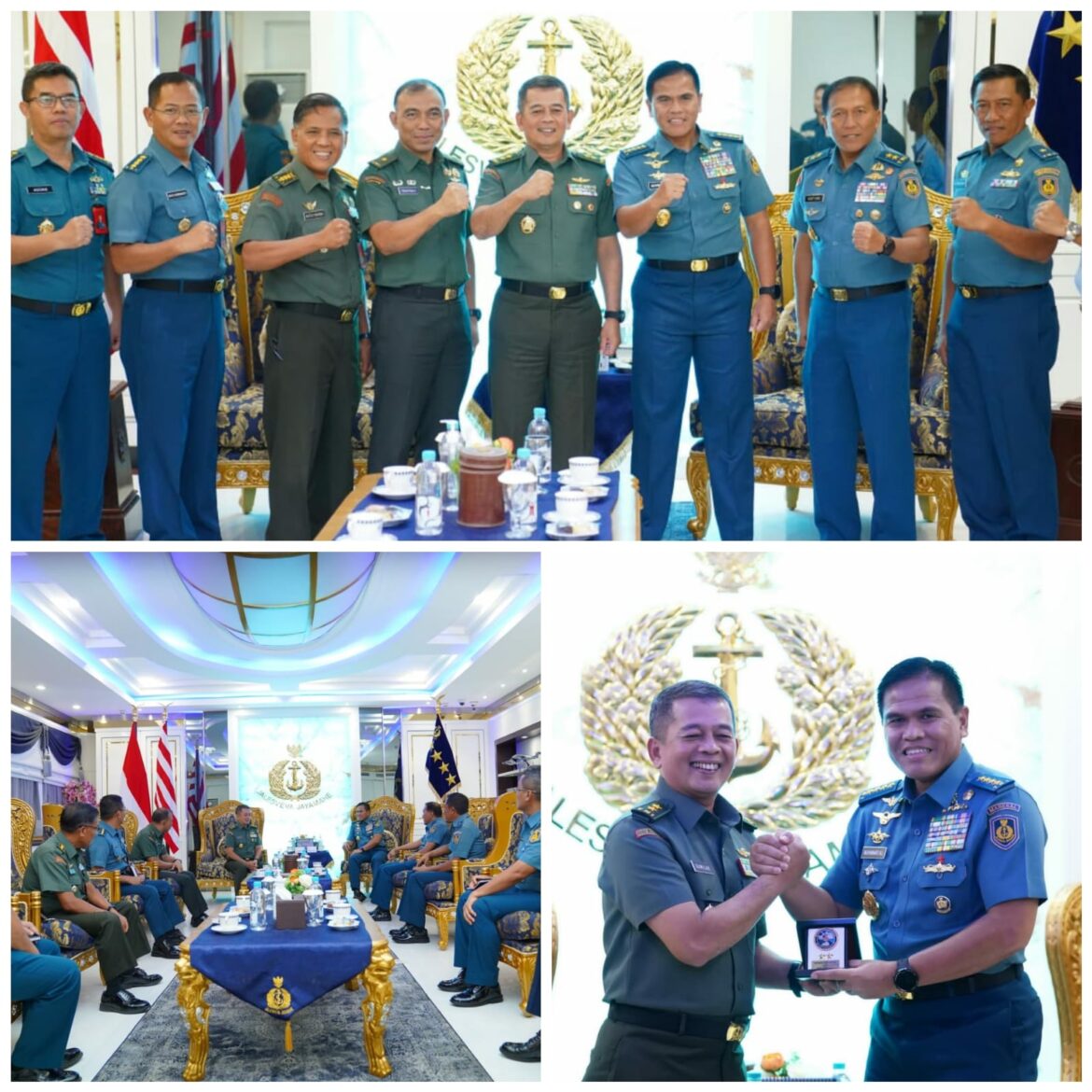 Optimalkan Fungsi Penerangan di lingkungan TNI Kapuspen TNI Kunjungi Kasal